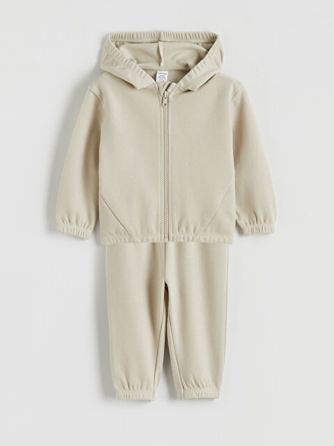 LCW baby Kapüşonlu Erkek Bebek Eşofman Takımı - S6AO24Z1-G8H