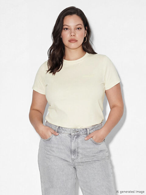 LCW Vision Crew Neck Women's T-Shirt - S6AO63Z8-FPP