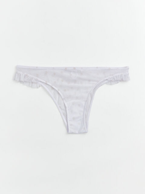 LCW DREAM Fırfırlı Desenli Fantezi Brazilian Külot - S6AP26Z8-FFB