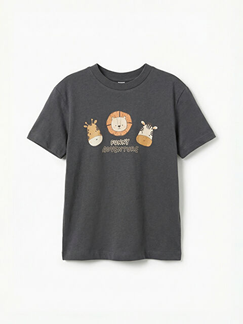 LCW ECO Boy ANTHRACITE T-Shirt - S6AP80Z1-YNR