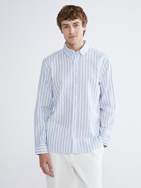 SOUTHBLUE Man BLUE Shirt - S6AQ63Z8-LEN