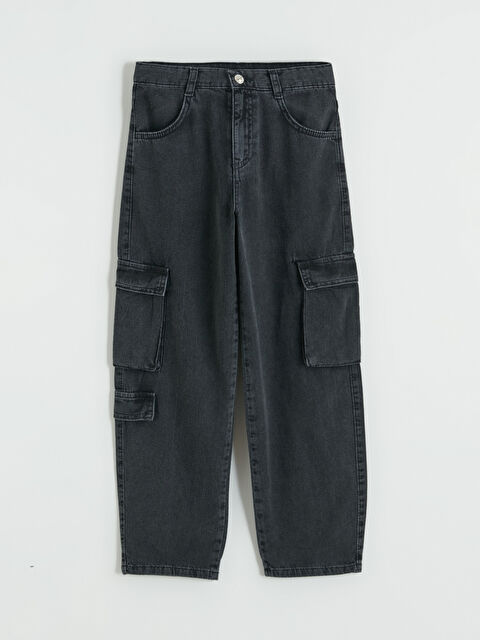 LCW Kids Regular Fit Erkek Çocuk Kargo Jean Pantolon - S6AQ76Z4-M0U