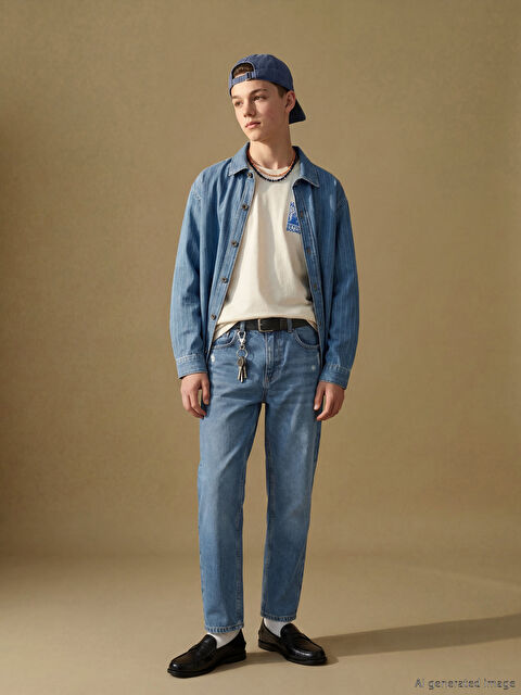 LCW Kids Baggy Fit Erkek Çocuk Jean Pantolon