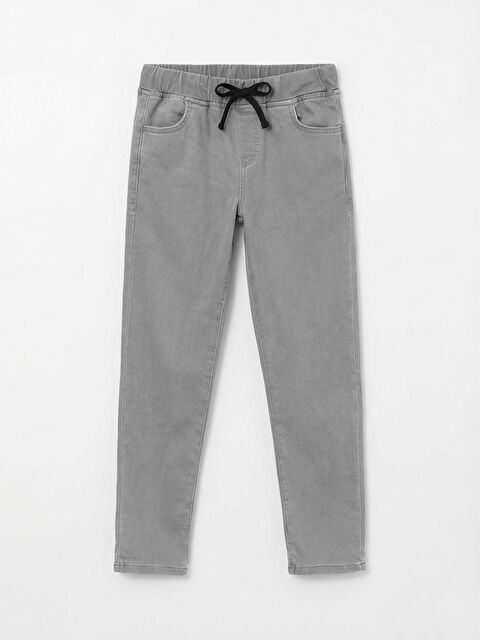 LCW Kids Beli Lastikli Slim Fit Erkek Çocuk Jean Pantolon - S6AQ82Z4-JRW