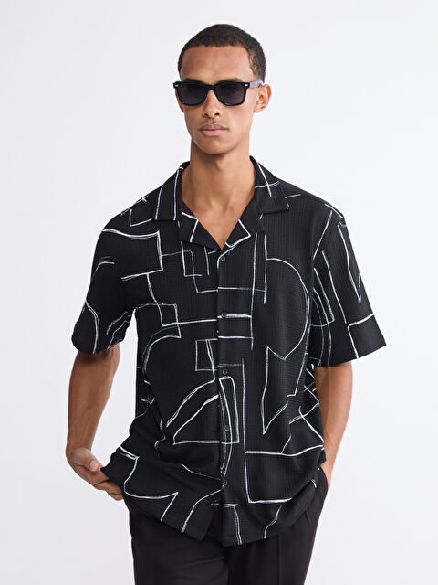 LCW Vision Regular Fit Patterned Men's Shirt - S6AQ91Z8-CVL