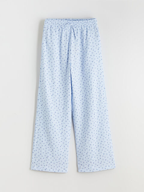 LCW Kids Beli Lastikli Çiçekli Kız Çocuk Pantolon - S6AQ92Z4-LQQ