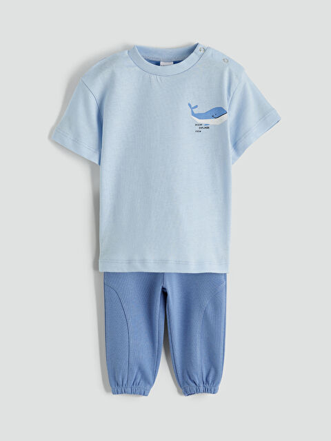 LCW baby Baby Boy Tee and Jogger Set - S6AR49Z1-ZX5