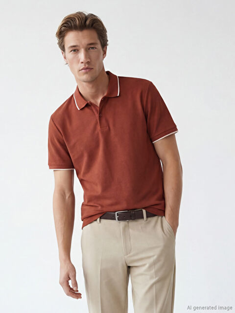 SOUTHBLUE Men's Polo Neck T-Shirt - S6AR67Z8-E4L