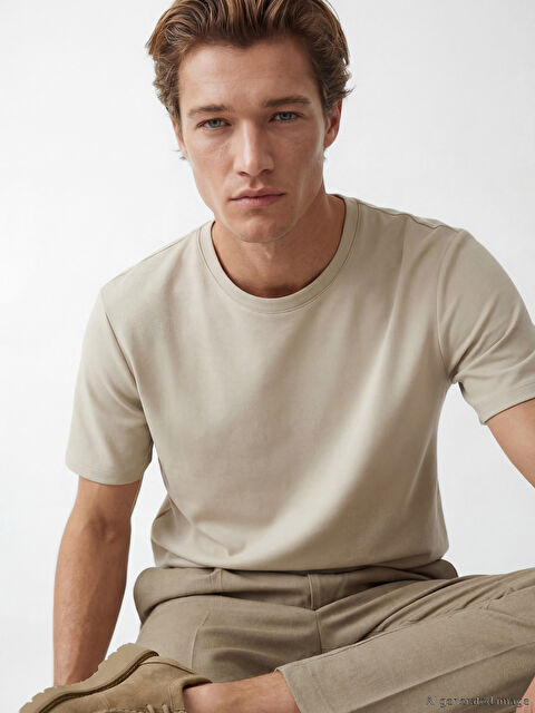 SOUTHBLUE Bisiklet Yaka Erkek Tişört - S6AR70Z8-SNE