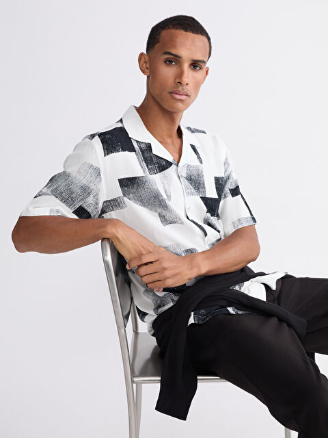 LCW Vision Regular Fit Patterned Men's Shirt - S6AR81Z8-Q6K