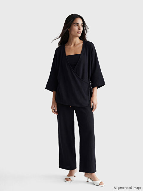 LCW Vision سروال اسود نساء