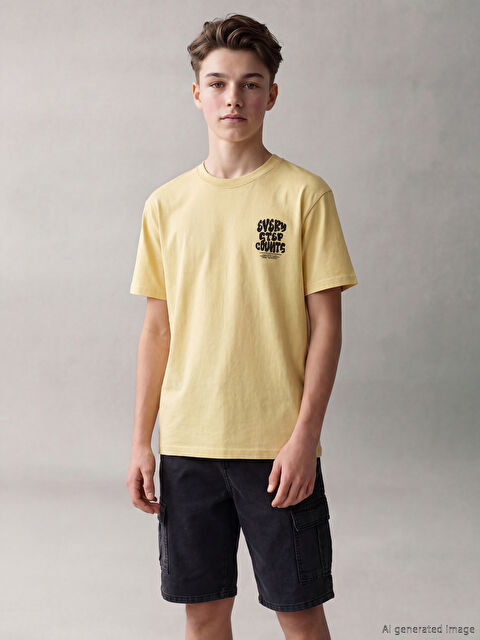 LCW Kids Bisiklet Yaka Erkek Çocuk Tişört