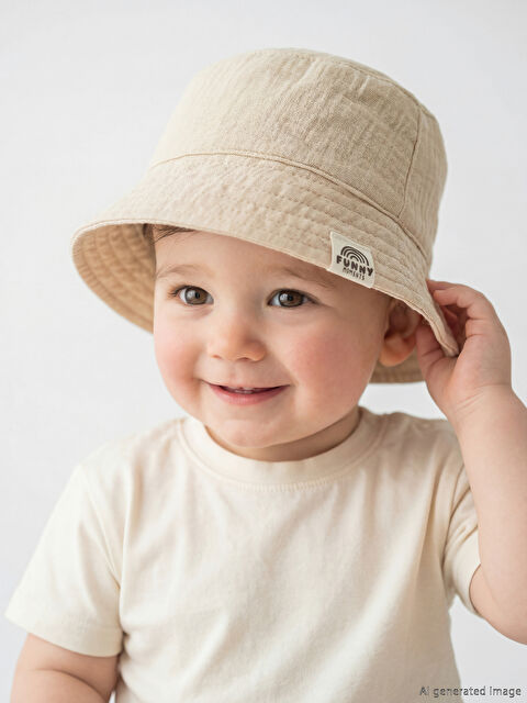 LCW baby Erkek Bebek Bucket Şapka 
