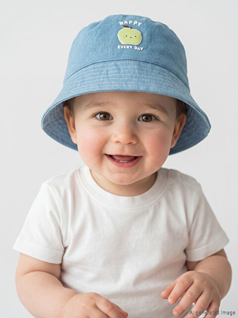 LCW baby Baskılı Erkek Bebek Bucket Şapka 