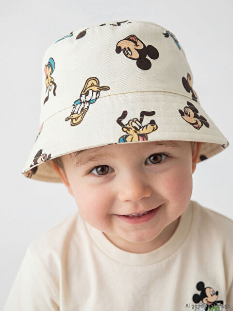 LCW baby Minnie Mouse Printed Baby Boys' Bucket Hat - S6AS29Z1-LQA