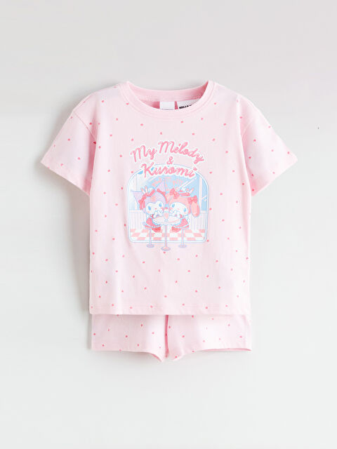 LCW Kids Девочки Розовый Пижамный комплект с шортами - S6AS39Z1-LT4