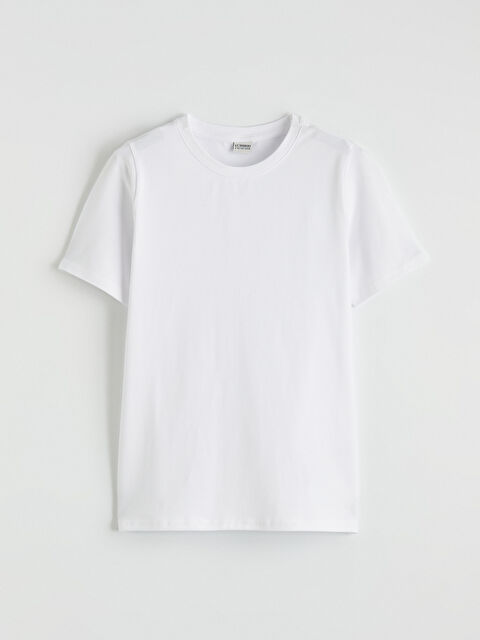 LCW Kids Bisiklet Yaka Kısa Kollu Erkek Çocuk Tişört