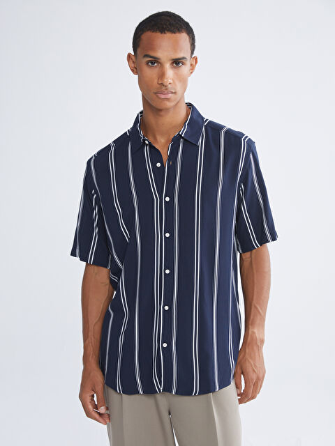 LCW Vision قميص كحلي رجل - S6AS55Z8-LGS