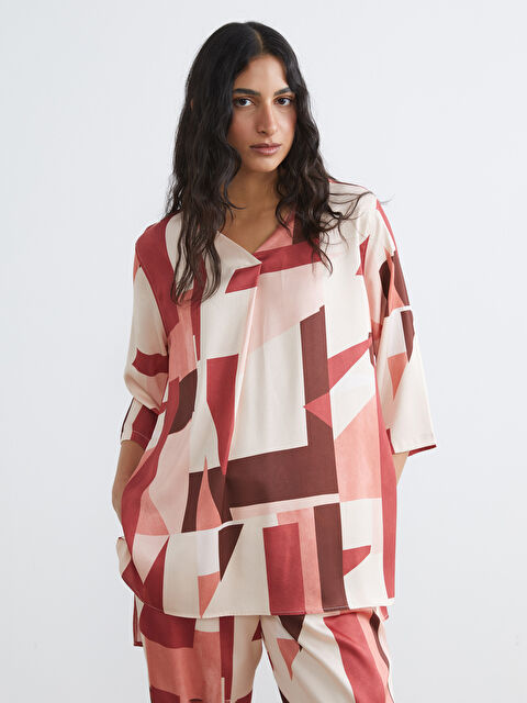 LCW Modest Woman BROWN Tunic - S6AS70Z8-LQY