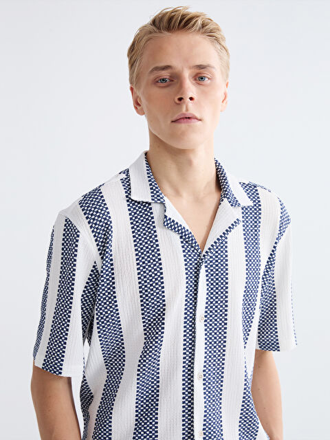 LCW Vision Regular Fit Striped Men's Shirt - S6AT04Z8-LSJ