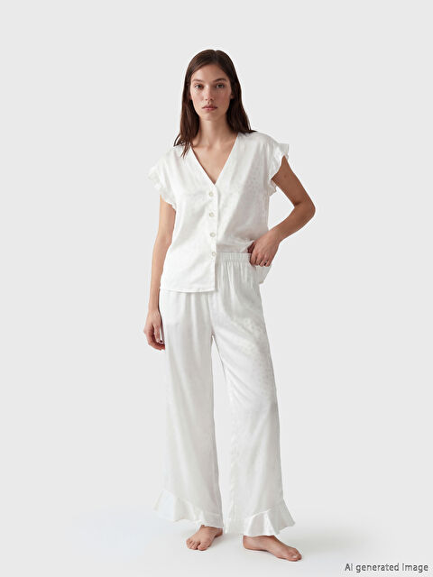 LCW DREAM Desenli Kadın Saten Pijama Takım