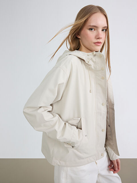 XSIDE Kapüşonlu Oversize Kadın Ceket - S6AT66Z8-YF0