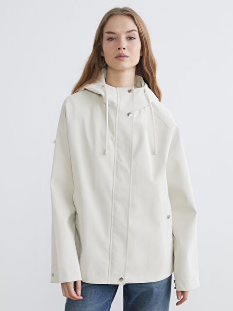 XSIDE Kapüşonlu Kadın Yağmurluk - S6AT68Z8-R9J