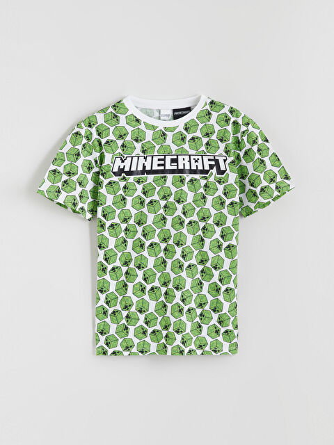 LCW Kids Minecraft Baskılı Erkek Çocuk Pijama Üst