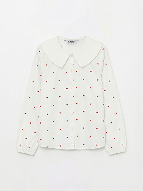 LCW Kids Girl ECRU Shirt - S6AU70Z4-LRA