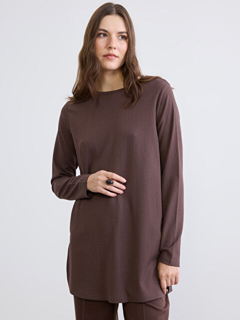 LCWAIKIKI Classic Woman BROWN Tunic - S6AV07Z8-HLD