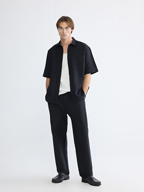 XSIDE Rahat Kalıp Keten Görünümlü Erkek Pantolon - S6AV12Z8-RQL