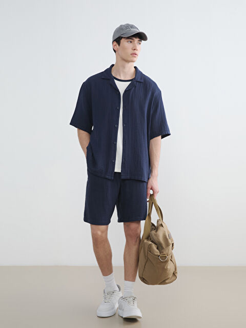 XSIDE Loose Fit Müslin Erkek Şort