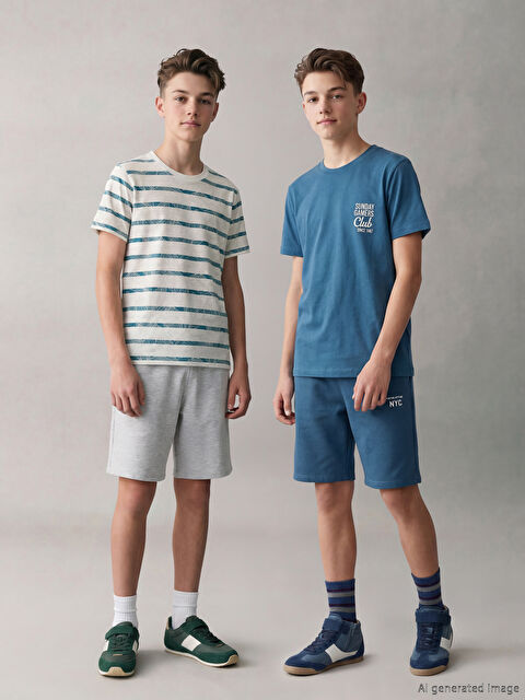 LCW Kids Beli Lastikli Erkek Çocuk Şort 2'li