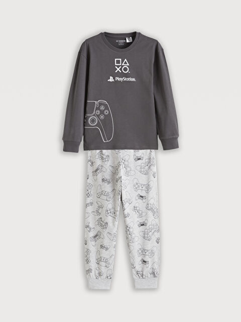 LCW Kids PlayStation Baskılı Erkek Çocuk Pijama Takımı - S6AV76Z4-HKT