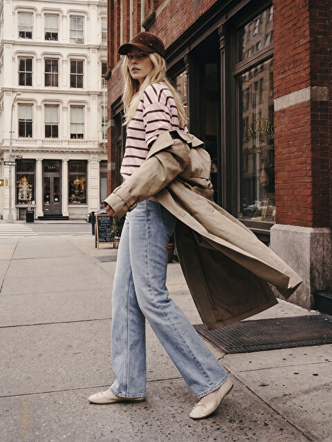 XSIDE Kruvaze Yaka Kadın Trençkot - S6AV81Z8-1SN