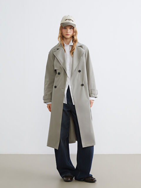 XSIDE Women's Double-Breasted Trench Coat - S6AV83Z8-KEL