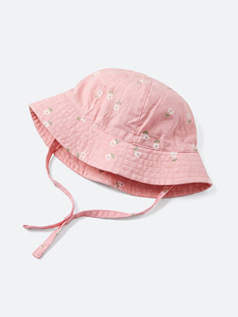 LCW ACCESSORIES Çiçekli Kız Bebek Bucket Şapka