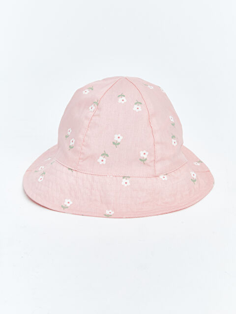 LCW ACCESSORIES Çiçekli Kız Bebek Bucket Şapka