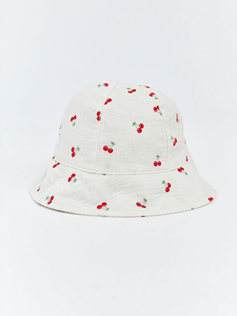 LCW ACCESSORIES ბალიანი ნაბეჭდი ჩვილის გოგონების თაიგულის ქუდი - S6AY61Z1-LRB