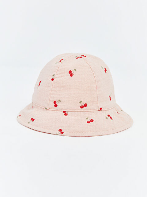 LCW ACCESSORIES Kiraz Baskılı Kız Bebek Bucket Şapka  - S6AY61Z1-LT4