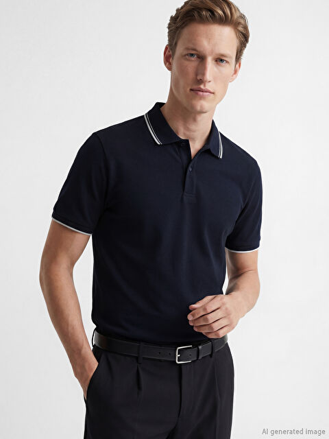 SOUTHBLUE Polo Collar Men's Pique T-Shirt