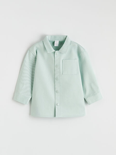 LCW baby Dokulu Erkek Bebek Gömlek