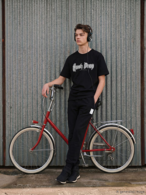 LCW Kids Beli Lastikli Erkek Çocuk Jogger  Eşofman Altı