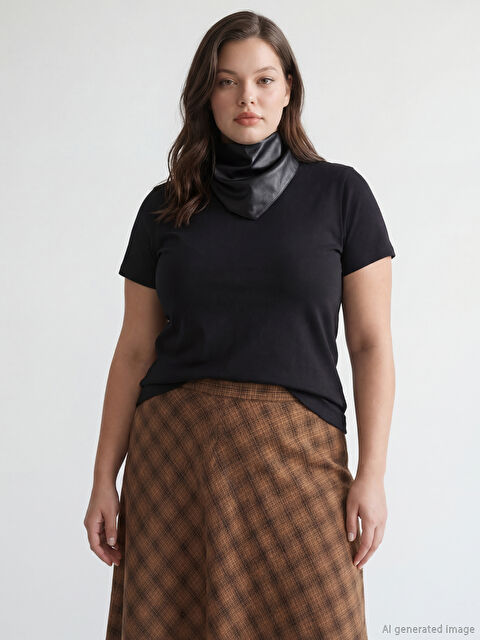 LCW Vision Crew Neck Women's T-Shirt - S6BA56Z8-CVL