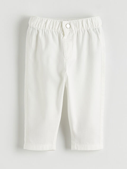 LCW baby Beli Lastikli Erkek Bebek Pantolon - S6BA86Z1-FDU
