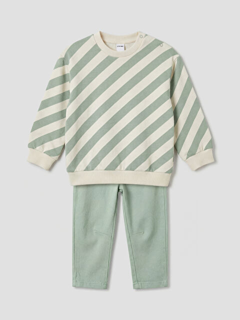 LCW baby Erkek Bebek Sweatshirt ve Pantolon - S6BB15Z1-LFC