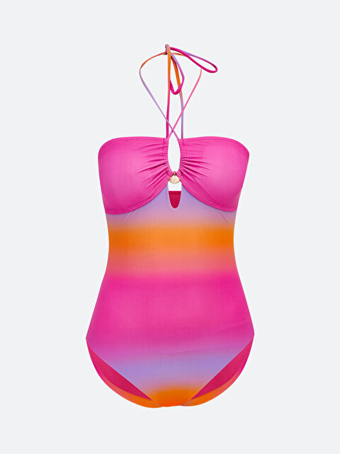 LCW DREAM Batik Desenli Kadın Çıkarılabilir Pedli Mayo