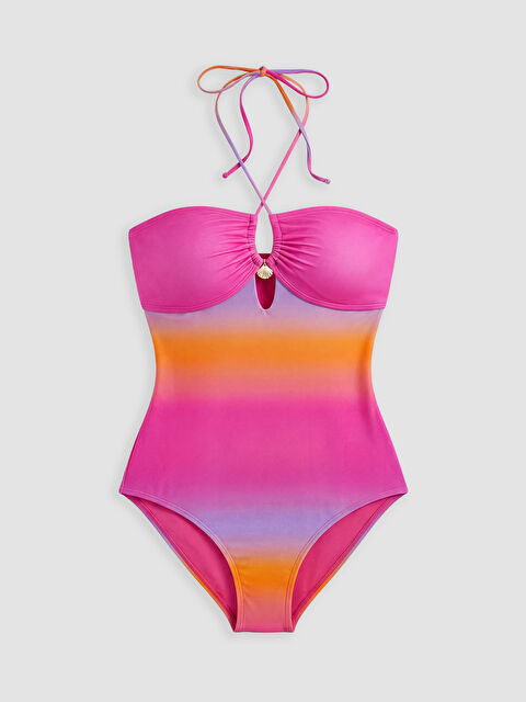 LCW DREAM Batik Desenli Kadın Çıkarılabilir Pedli Mayo