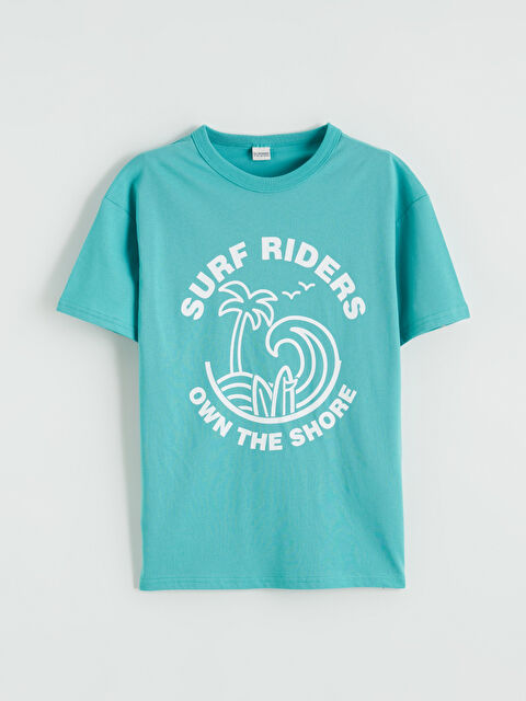 LCW Kids Baskılı Erkek Çocuk Tişört - S6BB89Z4-GGT