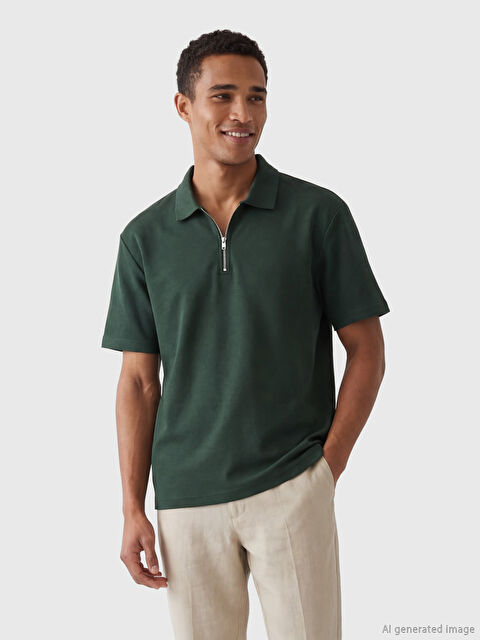 LCW Vision تي شيرت رجالي بياقة بولو - S6BC25Z8-HPA